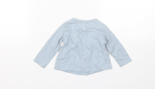 TU Girls Blue Basic T-Shirt Size 0-3 Months