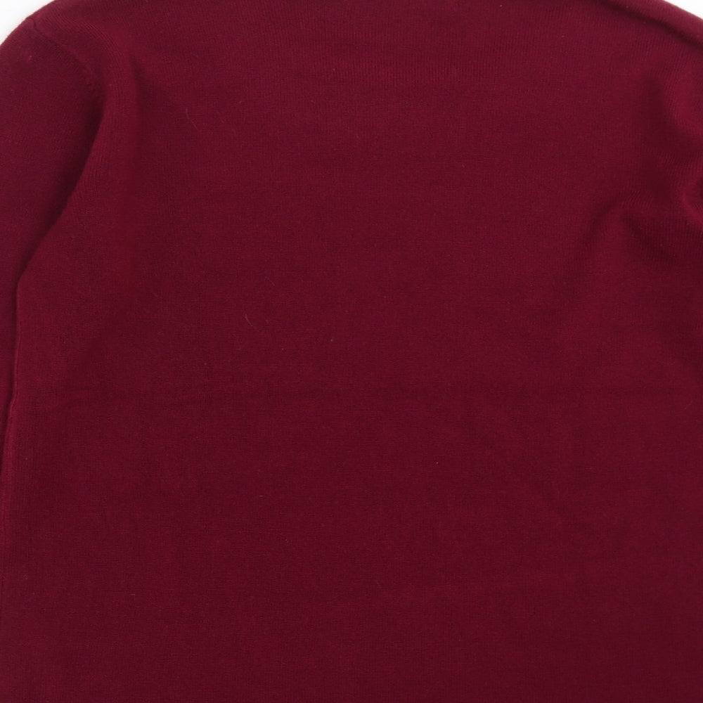 Womens UK Size M Cashmasoft Purple Pullover Jumper