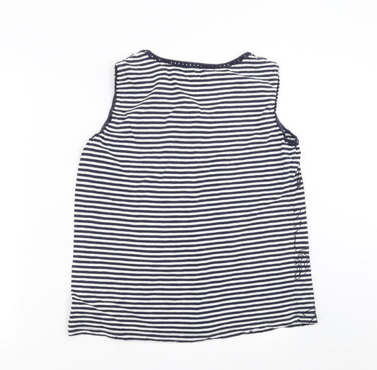 Womens UK Size L Heyton Blue Basic T-Shirt
