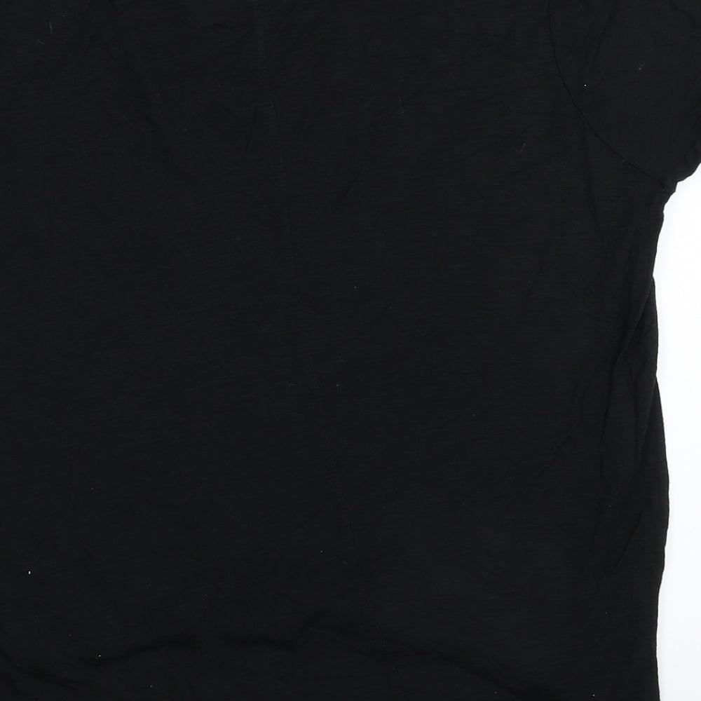Womens UK Size 14 Select Black Basic T-Shirt