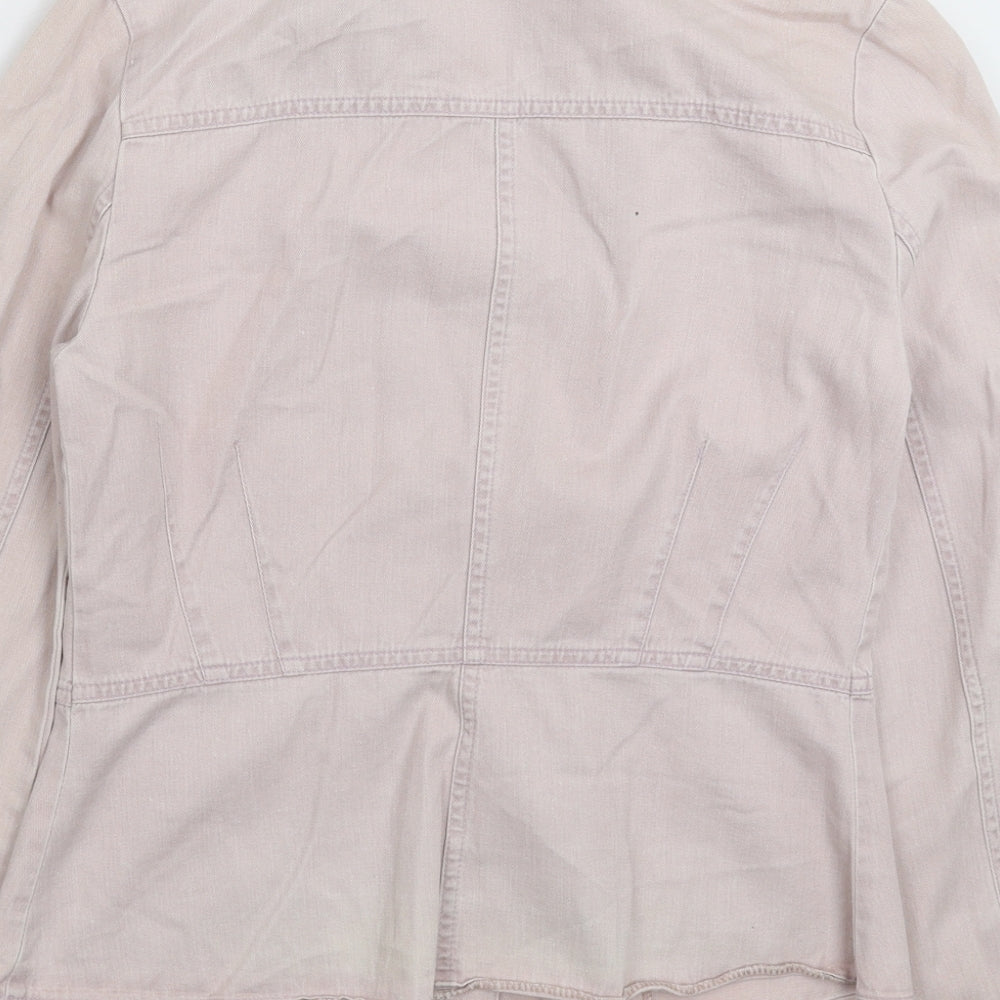 Bay Womens Grey Jacket Blazer Size 10