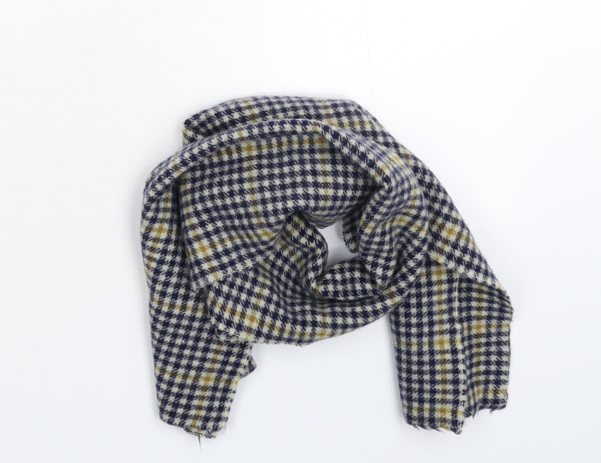 Preworn Unisex Multicoloured Houndstooth Knit Scarf