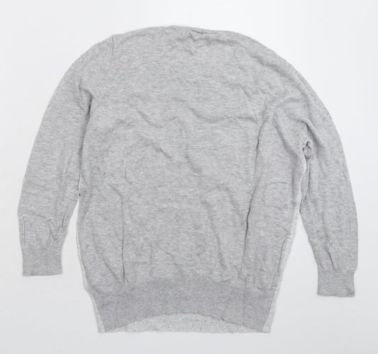 Womens UK Size 14 Warehouse Grey Pullover Jumper
