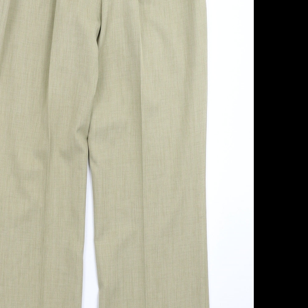 Womens UK Size 30 in Preworn Regular Fit Dress Pants Beige Trousers