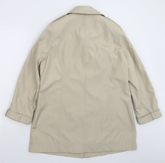 Lakeland Womens Grey Pea Coat Coat Size 14