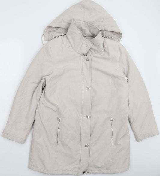 Womens UK Size M BM Grey Pea Coat