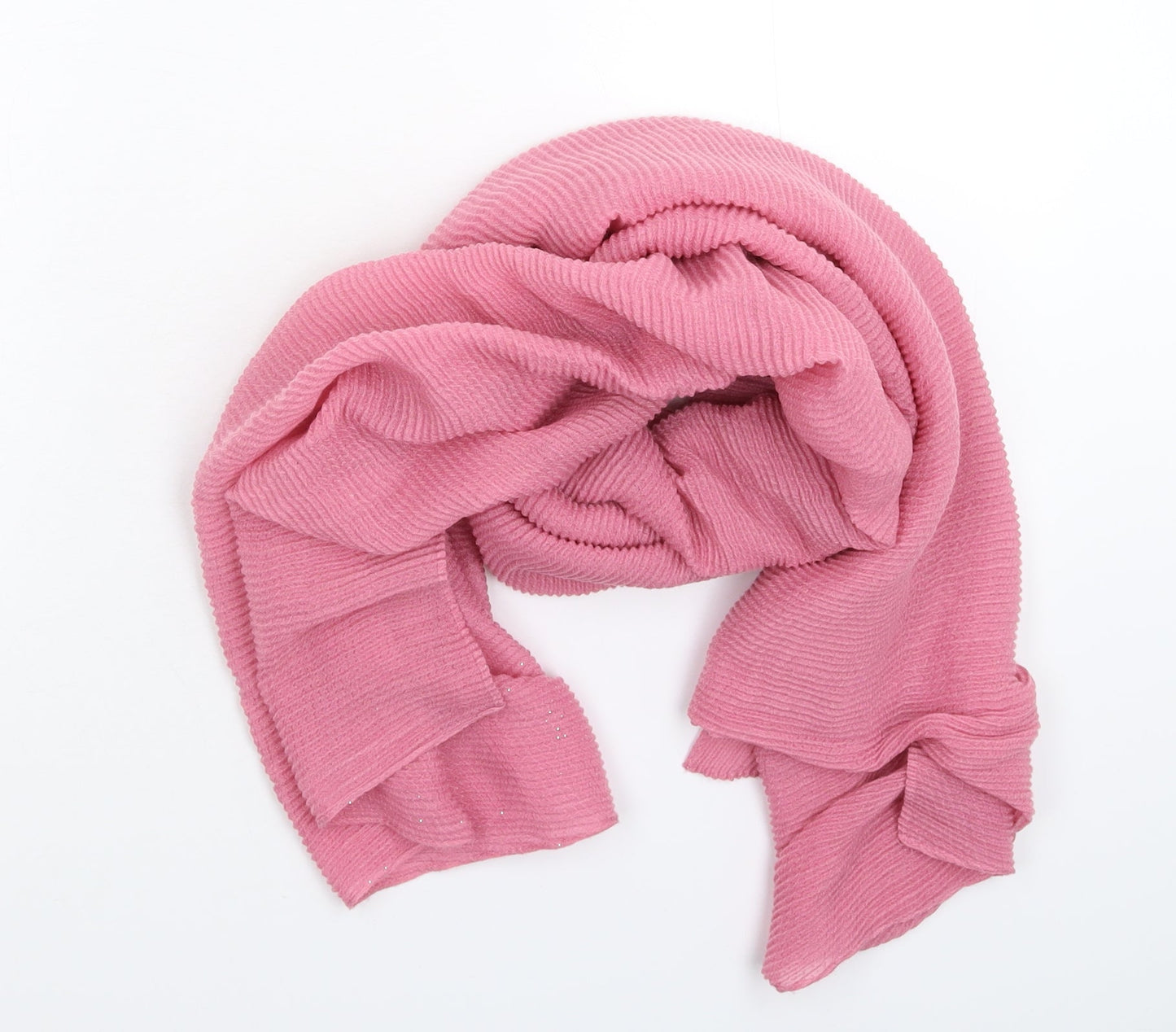 Preworn Womens Pink Knit Scarf