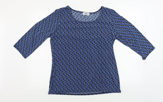 Womens UK Size 16 CMD Blue Basic Blouse