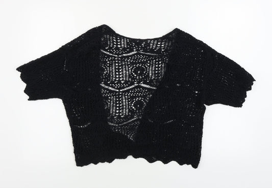 George Womens Black Cardigan Jumper Size 12