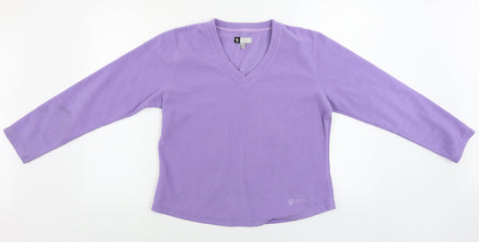 Womens UK Size 14 Active Purple Pullover Jumper
