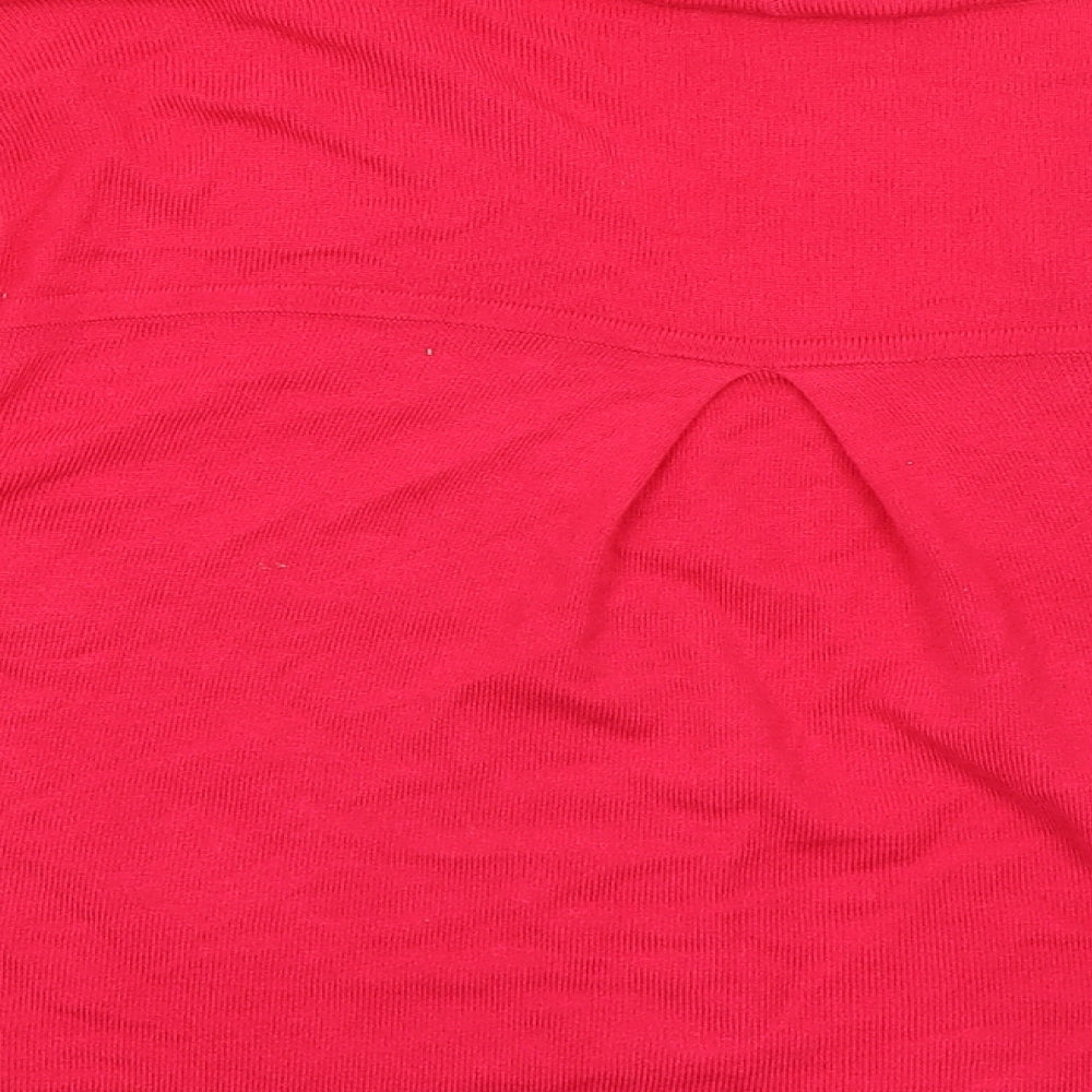 Womens UK Size M Wallis Pink Wrap Jumper