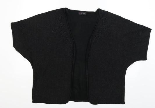 Womens UK Size XL BM Collection Black Wrap Jumper