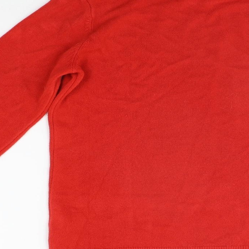 Womens UK Size 12 Matalan Red Pullover Jumper