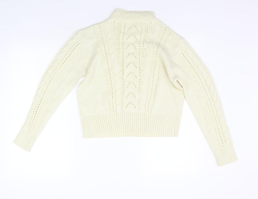 Drole de copine Womens Beige Pullover Jumper Size S
