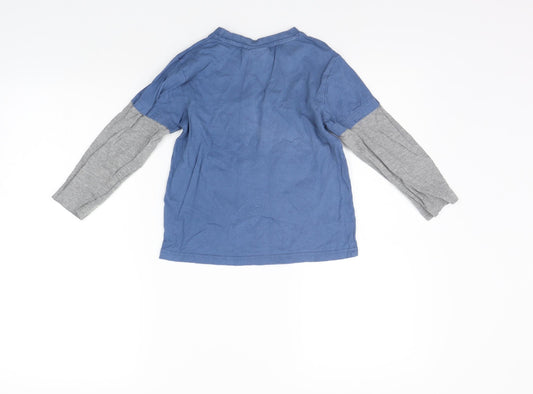 TvMania Girls Blue Basic T-Shirt Size 6 Years