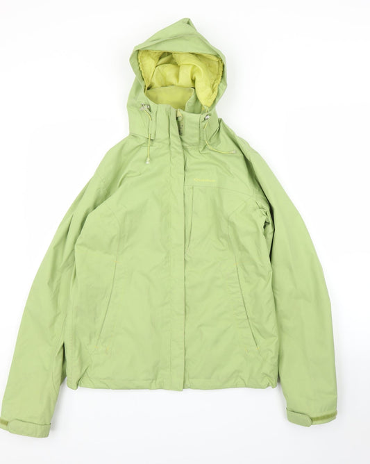 Womens UK Size XS DECATHLON Green Anorak Coat
