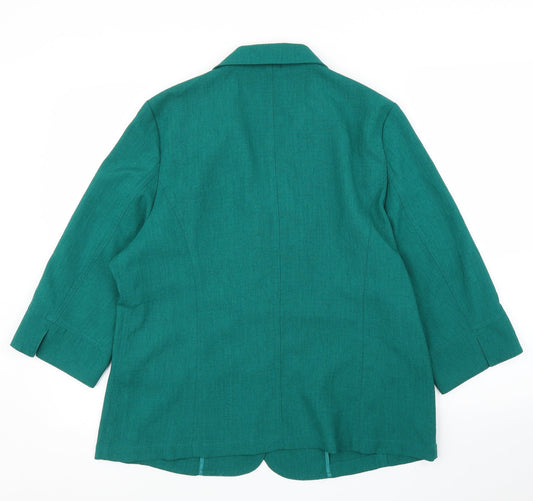 TanJay Womens Green Cardigan Jumper Size 12 - Jacket