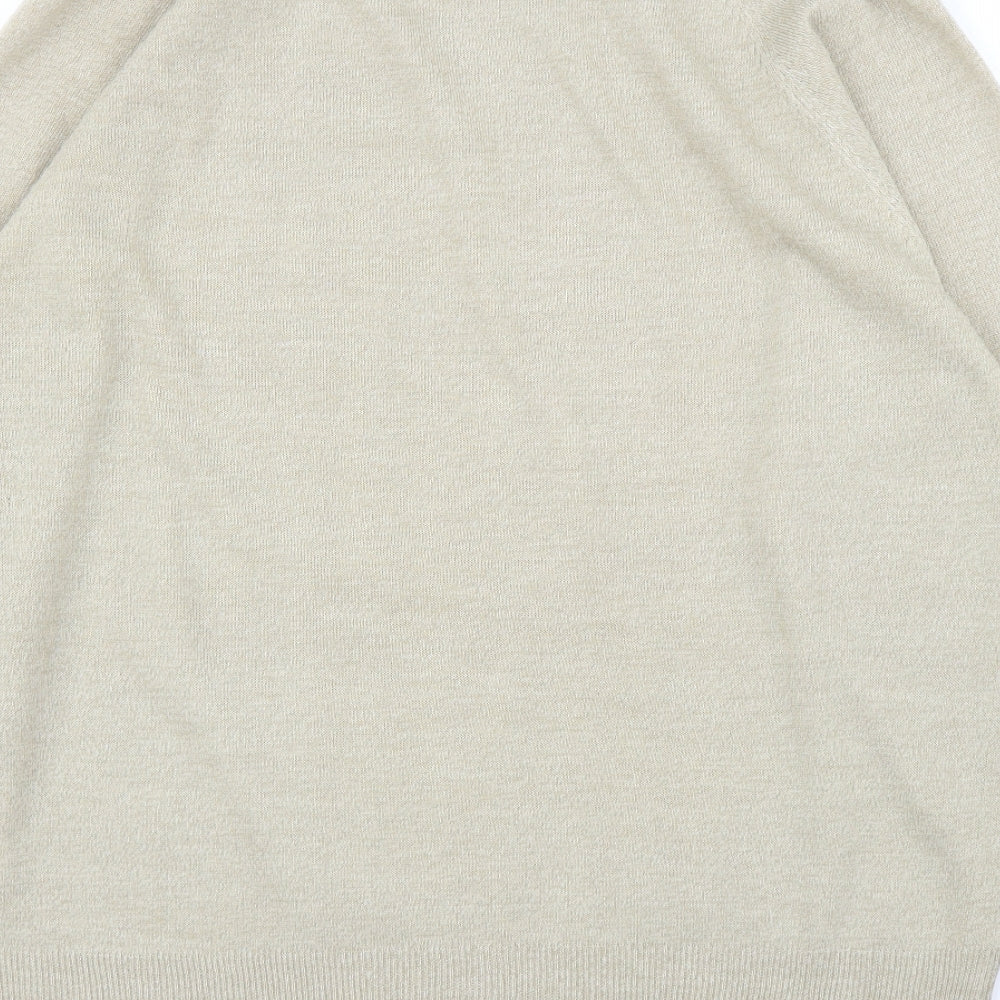 BHS Mens Beige Pullover Jumper Size XL