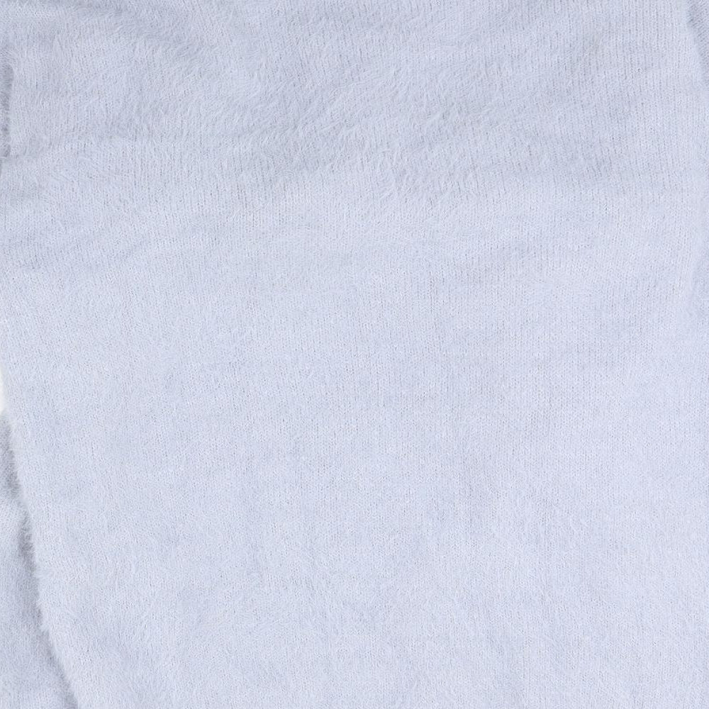 Boohoo Womens Blue Pullover Jumper Size M
