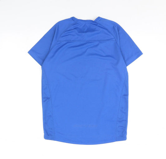 Workout Mens Blue Basic T-Shirt Size S