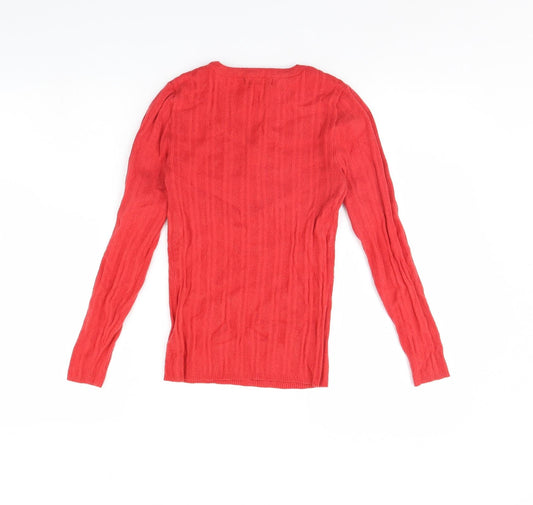 Primark Womens Red Pullover Jumper Size 12