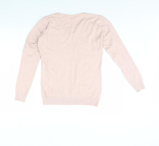 Womens UK Size L Damod Pink Pullover Jumper