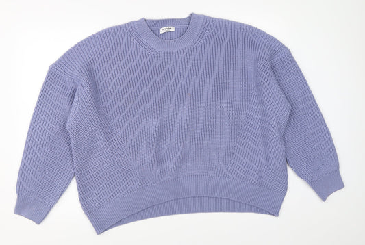 Womens UK Size M Simply Be Blue Pullover Jumper