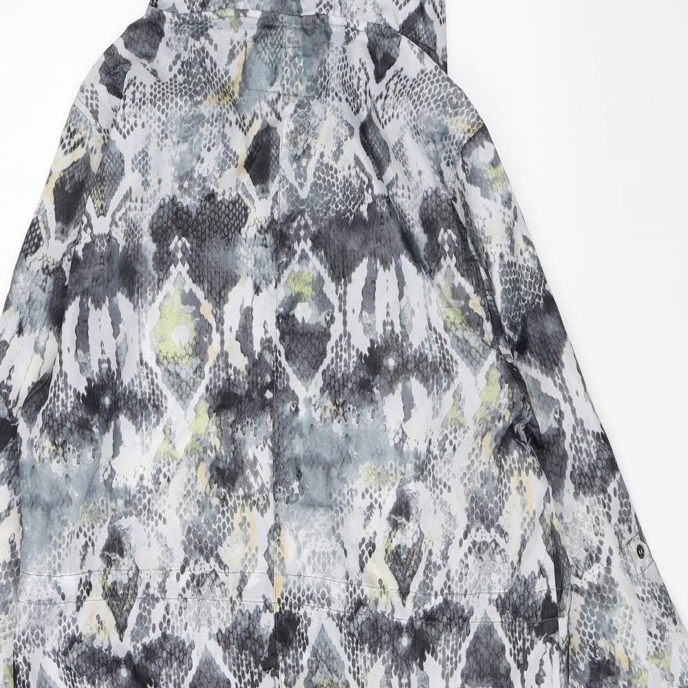 Rainy Days Womens Grey Rain Coat Coat Size S