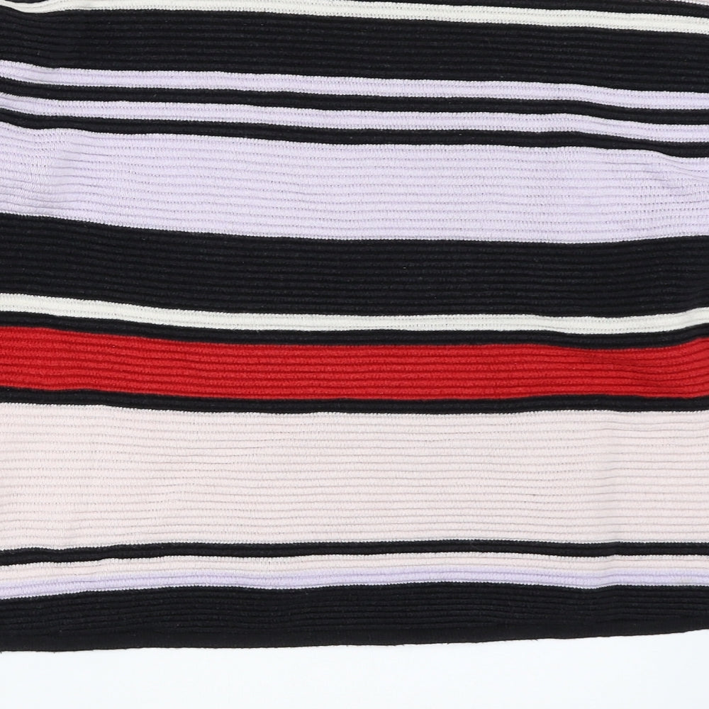 H&M Womens Black Colourblock Pullover Sweatshirt Size S