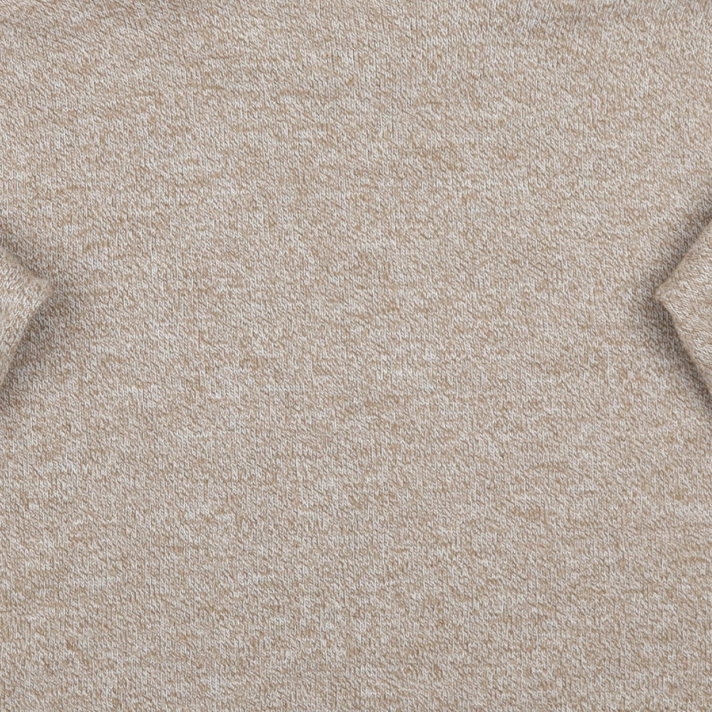 Envy Womens Beige Striped Pullover Jumper Size M