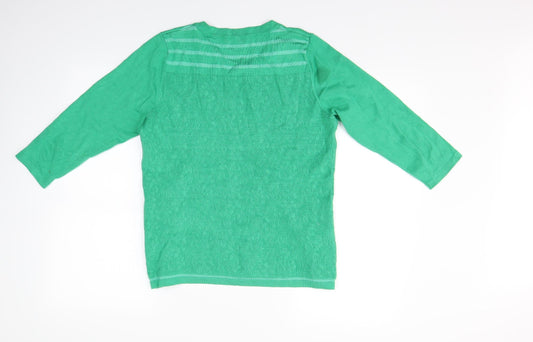 Peruna Womens Green Pullover Jumper Size 14
