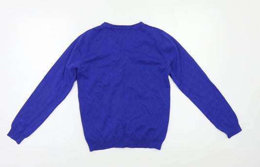 George Girls Blue Cardigan Jumper Size 10 Years