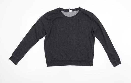 Womens UK Size M Divided Grey Pullover Sweatshirt