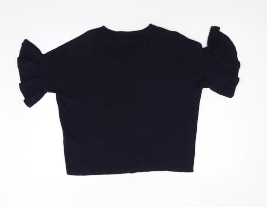 Womens UK Size 14 Warehouse Blue Pullover Jumper