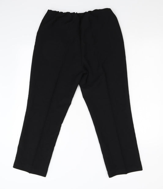 Womens UK Size 12 Julipa Regular Fit Black Trousers