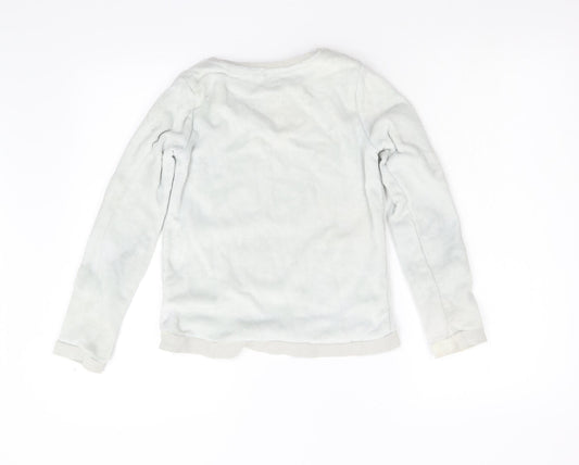 H&M Girls Grey Pullover Jumper Size 8-9 Years
