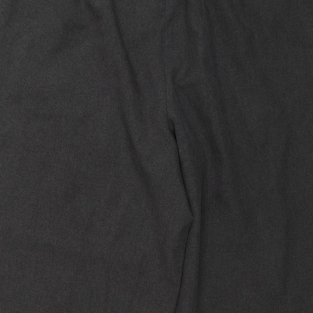 BM Collection Womens Grey Chino Trousers Size 16 L24 in