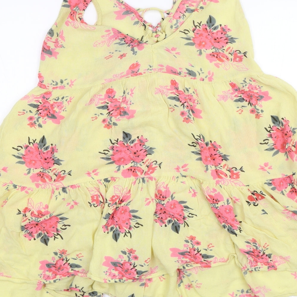 Atmosphere Womens Yellow Floral Shift Size 4