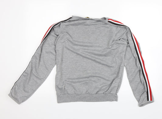Womens UK Size S JCL Grey Pullover Jumper