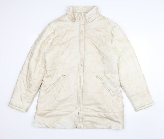 Fluid Womens Beige Jacket Size 14
