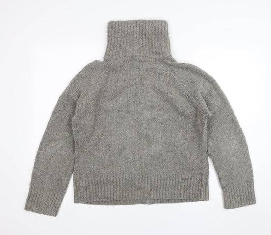 Dorothy Perkins Womens Grey Full Zip Jumper Size 14