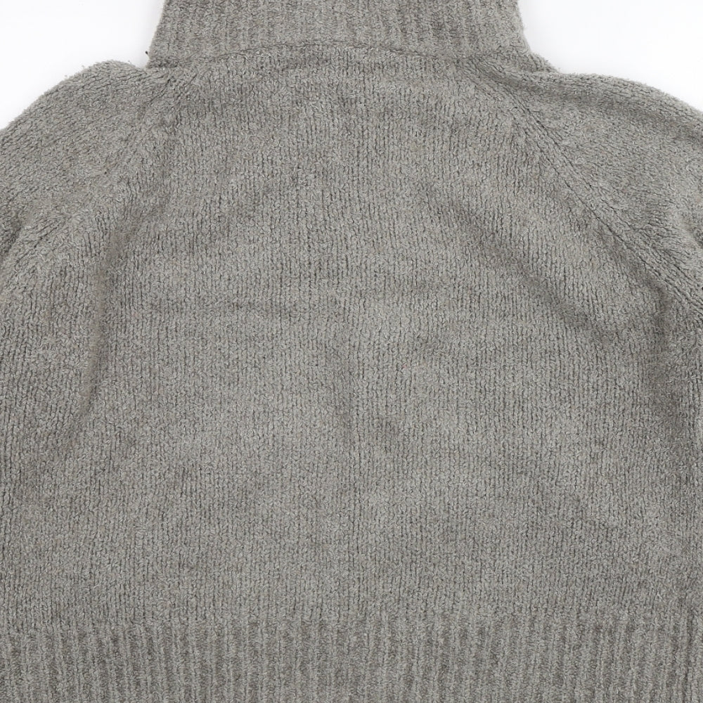 Dorothy Perkins Womens Grey Full Zip Jumper Size 14