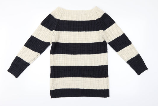 New Look Girls Multicoloured Striped Pullover Jumper Size 12-13 Years