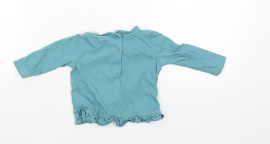 NEXT Boys Blue Pullover Jumper Size 3-6 Months - Bunny Hop on it