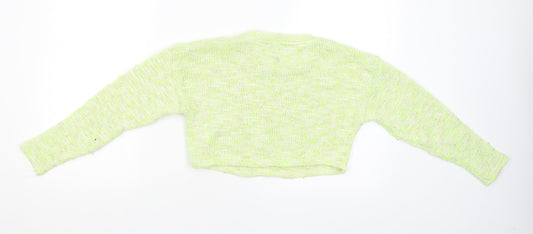 New Look Girls Yellow Pullover Jumper Size 10-11 Years - Cropped