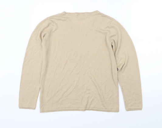 Womens UK Size 14 Julipa Beige Pullover Jumper