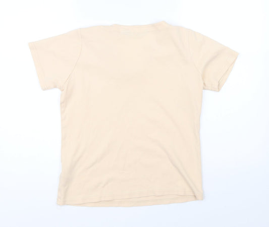 Isle Womens Orange Basic T-Shirt Size S