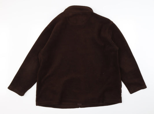 EWM Womens Brown Full Zip Jumper Size L