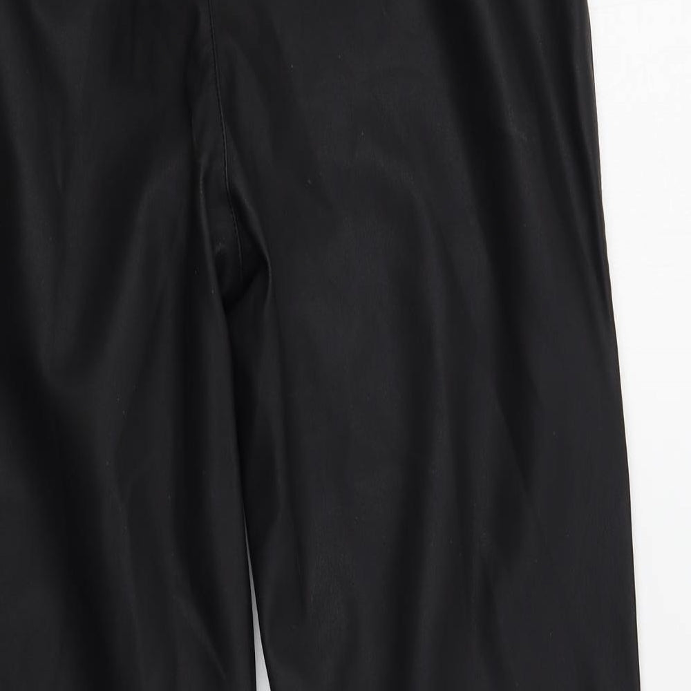 New Look Womens Black Trousers Size 14 L28 in