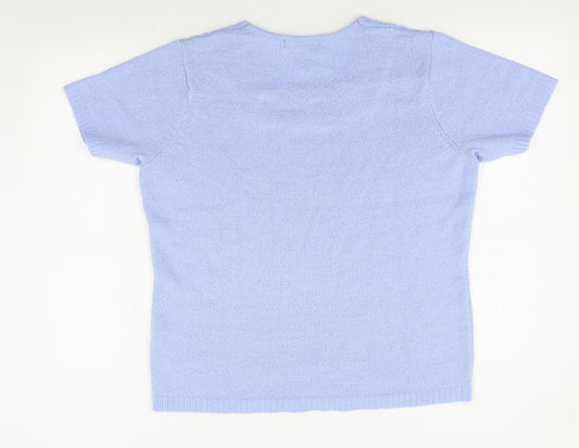 Womens UK Size M BM Blue Pullover Jumper